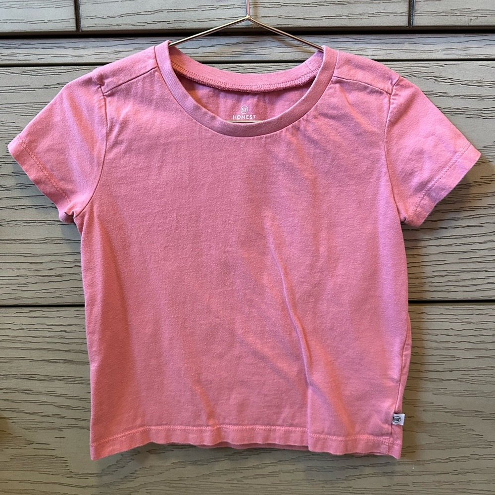 Honest Kids' Pink Short Sleeve Tee